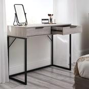 Bali 2 Drawer Dressing Table/Desk 100cm - Grey Oak