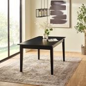 Knoxley 251cm Black Oak Veneer Dining Table - 8 Seater Kitchen Table image