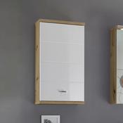 Pool 38cm Bathroom Wall Cabinet - Artisan Oak and White