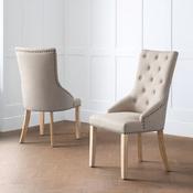 Loire Set of 2 Dining Chairs - Oatmeal image