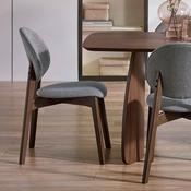 Artemis Set of 2 Dining Chairs - Upholstery (seat), walnut veneer image