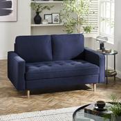 Henrietta Deep Blue Fabric Sofa - 2 and 3 Seater Options image