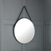 Opera 60cm Round Wall Mirror - Antique Silver Frame image