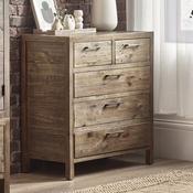 Heritage 3+2 Drawer Chest of Drawers 84cm - Cashew image