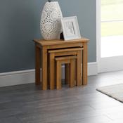Coxmoor Oak Nesting Tables - Space Saving Living Room Set image