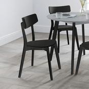 Casa Set of 2 Black Dining Chairs image