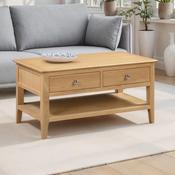 Cotswold 100cm Oak Coffee Table - Living Room Table image