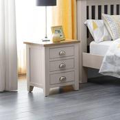 Richmond 3 Drawer Bedside Table 48cm - Elephant Grey image