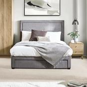 Mayfair Fabric Storage Grey Chenille Bed Frame with 4 Drawers image