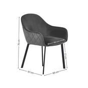 Julian Bowen 2 Seater Dining Set - Upholstery Table and Chairs image