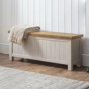 Aspen 110cm Grey Wash Dining Bench - Kitchen Seating