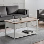 Provence 100cm Limed Oak/Grey Coffee Table - Living Room Table image