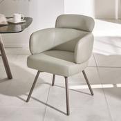 Callisto Set of 2 Dining Chairs - Beige Faux Leather image