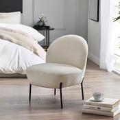 Lulu Ivory Bouclé Accent Chair - 60cm Living Room Chair image