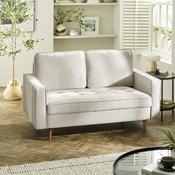 Henrietta 2 Seater Fabric Sofa - Beige Living Room Seating image