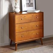 Lowry 3 Drawer Chest of Drawers 84cm - Ash image