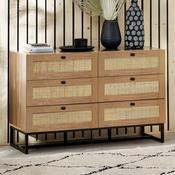 Padstow 6 Drawer Chest of Drawers 120cm - Oak image