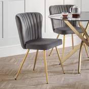 Cannes Set of 2 Dining Chairs - Grey image
