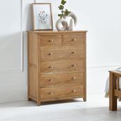 Mallory 4+2 Drawer Chest of Drawers 83cm - Oak image