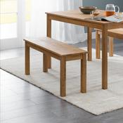 Coxmoor 101cm Oak Dining Bench - Kitchen Seating image