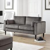 Hayward 2 Seater Fabric Sofa - Grey Velvet Living Room Seating image
