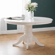 Stanmore 138cm Ivory Dining Table - 6 Seater Kitchen Table image