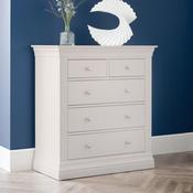Clermont 3+2 Drawer Chest of Drawers 90cm - Light Grey image