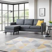 Marant 3 Seater Linen Sofa - Forge Grey Living Room Seating image