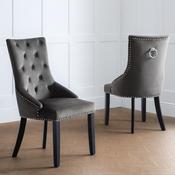 Veneto Set of 2 Dining Chairs - Grey image