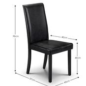 Hudson 4 Seater Dining Set - Black Chairs image
