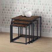 Tribeca Black/Walnut Nesting Tables - Space Saving Living Room Set image