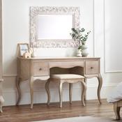 Camille Dressing Table And Stool 130cm - Limed Oak image