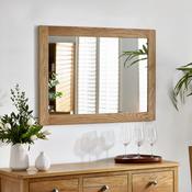 Mallory 100cm Wall Mirror - Oak Frame image