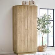Ingrid 2 Door Wardrobe Oak 90cm - Beige image