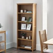 Mallory 190cm Oak Bookcase - Living Room Shelving image