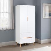 Alicia Combination Wardrobe 80cm - White image