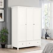 Maine 3 Door Combination Wardrobe 140.5cm - Surf White image