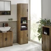 Hampshire 40cm Tall Bathroom Storage Cabinet - Textured Melamine image