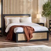 Padstow Rattan Effect Lift-Up Ottoman Storage Bed Frame image