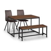 Tribeca Dining Table 1 Tribeca Bench and 2 Monroe Chairs image