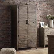 Heritage 2 Door Wardrobe 100cm - Cashew image