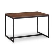 Tribeca 120cm Black/Walnut Dining Table - Kitchen Dining Table image