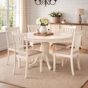 Stanmore 4 Seater Dining Set - Ivory Table and Chairs image