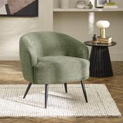 Dahlia Olive Linen Accent Chair - 74cm Living Room Chair image