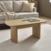 Louis 90cm Oak Veneer Coffee Table - Living Room Table image