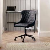 Luxe Faux Leather Adjustable Gaming Office Chair - Black image