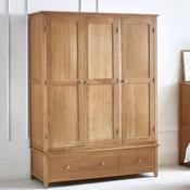 Mallory 3 Door Wardrobe 142cm - Oak image