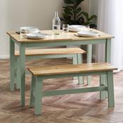 Linwood Sage Green and Natural 95cm Dining Bench image