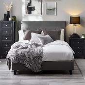 Shoreditch Fabric Grey Bed Frame image