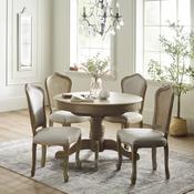 Camille 4 Seater Dining Set - Limed Oak Table and Chairs image